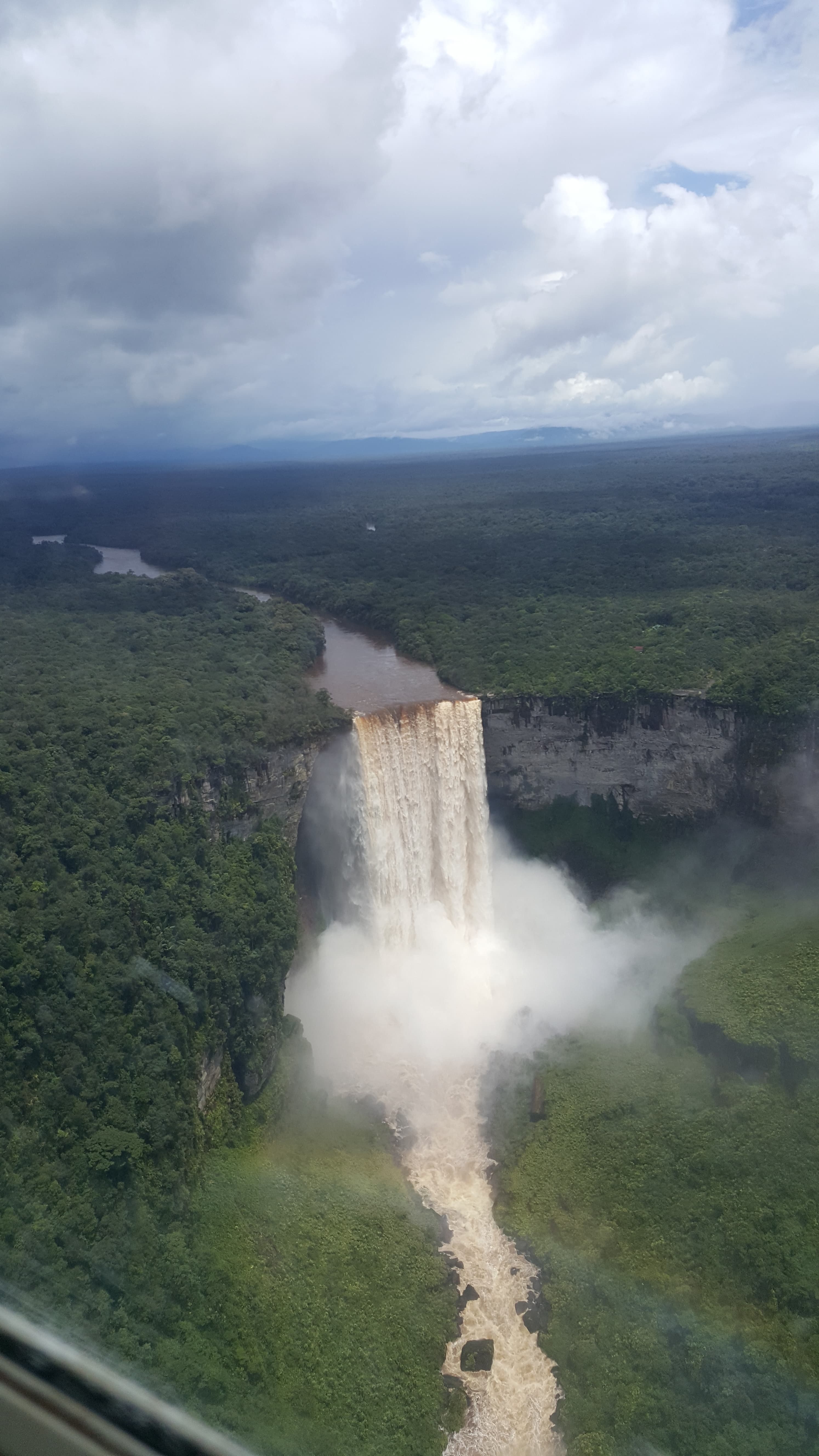 Aerial view of Kaieteur Falls