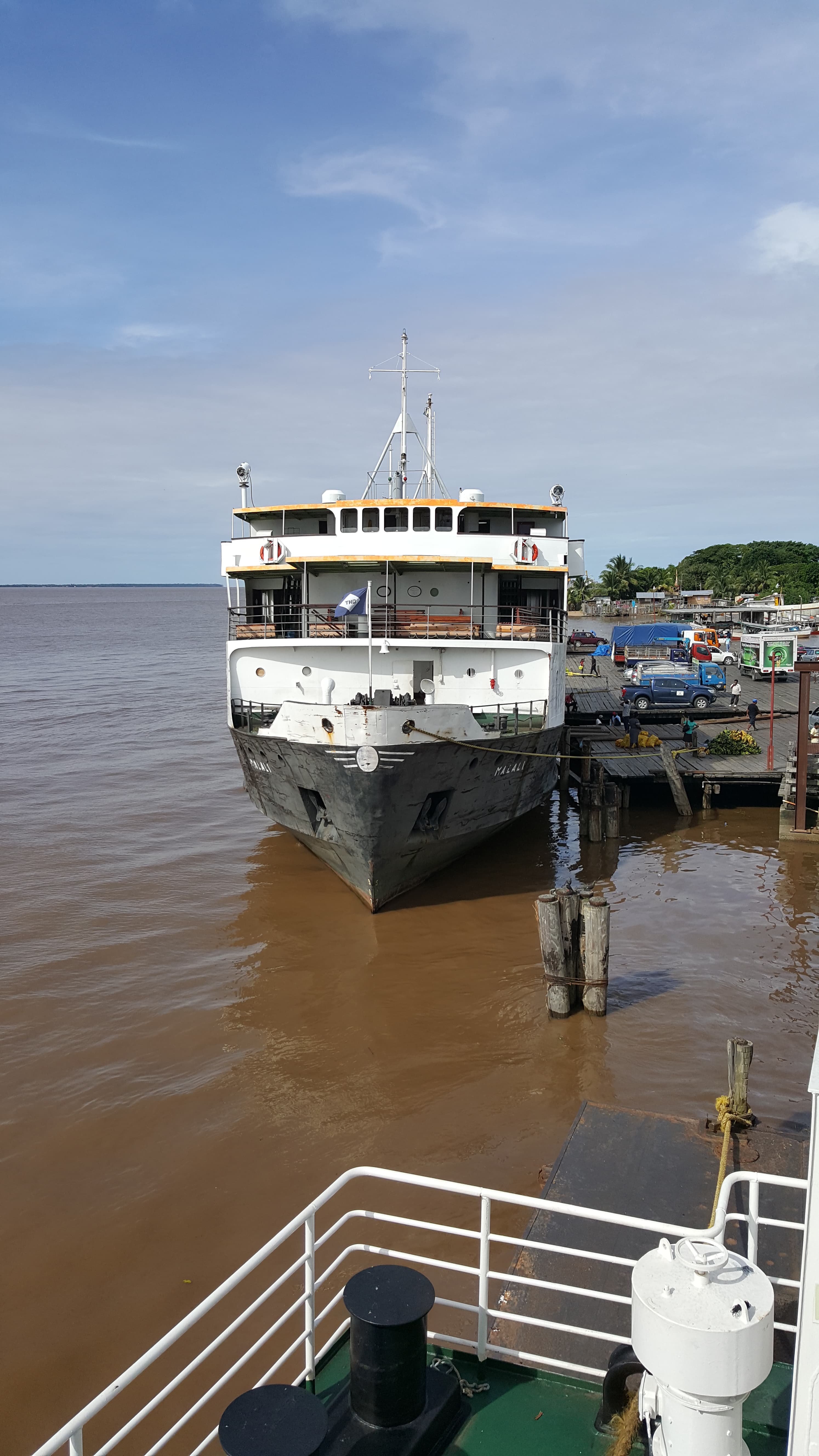Boat on Guyana's historic waters